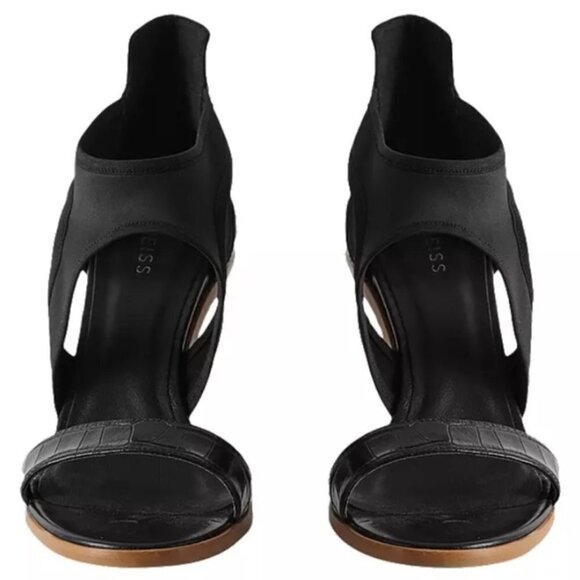 NEW Reiss Camille Embossed Leather & Neoprene Sandals - Picture 3 of 16